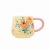 Cath Kidston Archive Rose Twisted Handle Billie Mug - Yellow