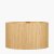 Pacific Lifestyle Stellan Slubbed Faux Silk Gold Lined Cylinder Lampshade 40cm - Gold