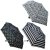 Drizzles Supermini Ball Handle Black & White Umbrella - Assorted