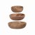 Artes Set of Three Acacia Wood Serving Bowls
