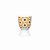 KitchenCraft Porcelain Egg Cup - Retro Flower Spot