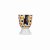 KitchenCraft Porcelain Egg Cup - Retro Flower Spot