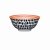 KitchenCraft Ceramic Bowl 16cm - Red Swirl and Black Spots