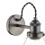 Laura Ashley Isaac Industrial Nickel 1 Light Wall Light