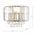Laura Ashley Vienna Wall Light Antique Brass Crystal