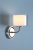 Laura Ashley Southwell Wall Light Polished Nickel & Glass Shade