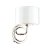 Laura Ashley Southwell Wall Light Polished Nickel & Glass Shade