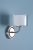 Laura Ashley Southwell Wall Light Polished Nickel & Glass Shade