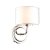 Laura Ashley Southwell Wall Light Polished Nickel & Glass Shade