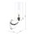 Laura Ashley Joseph Wall Light Polished Chrome Glass