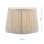 Laura Ashley Hemsley Pleated Silk Empire Drum Shade Silver 25cm/10 inch