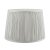 Laura Ashley Hemsley Pleated Silk Empire Drum Shade Silver 25cm/10 inch