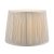 Laura Ashley Hemsley Pleated Silk Empire Drum Shade Silver 25cm/10 inch