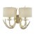 Laura Ashley Mulroy Antler 2lt Wall Light Champagne with Shades