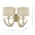 Laura Ashley Mulroy Antler 2lt Wall Light Champagne with Shades