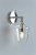 Laura Ashley Ockley Wall Light Polished Chrome & Glass