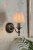 Laura Ashley Ludchurch Single Wall Light Industrial Black Bracket Only