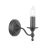 Laura Ashley Ludchurch Single Wall Light Industrial Black Bracket Only
