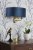 Laura Ashley Sorrento 2 Light Wall Light Matt Antique Brass & Blue Shade