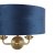 Laura Ashley Sorrento 2 Light Wall Light Matt Antique Brass & Blue Shade