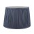 Laura Ashley Hemsley Pleated Silk Empire Drum Shade Midnight Blue 25cm/10 inch