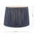 Laura Ashley Hemsley Pleated Silk Empire Drum Shade Midnight Blue 25cm/10 inch