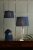 Laura Ashley Hemsley Pleated Silk Empire Drum Shade Midnight Blue 25cm/10 inch