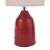 Laura Ashley Penny Table Lamp Red Ceramic and Polished Chrome with Shade (Twin Pack)