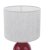 Laura Ashley Penny Table Lamp Red Ceramic and Polished Chrome with Shade (Twin Pack)