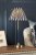 Laura Ashley Denwick Table Lamp Matt Antique Brass and Satin Blue with Shade
