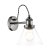 Laura Ashley Isaac Wall Light Satin Nickel Glass