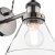 Laura Ashley Isaac Wall Light Satin Nickel Glass