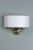 Laura Ashley Sorrento 2 Light Wall Light Antique Brass with Ivory Shade