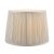 Laura Ashley Hemsley Pleated Silk Empire Drum Shade Silver 20cm/8 inch
