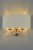 Laura Ashley Sorrento 2 Light Wall Light Satin Nickel with Natural Shade