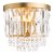 Laura Ashley Rhosill Wall Light Crystal and Matt Antique Brass