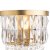 Laura Ashley Rhosill Wall Light Crystal and Matt Antique Brass