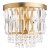 Laura Ashley Rhosill Wall Light Crystal and Matt Antique Brass