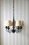 Laura Ashley Norbury 5 Light Armed Pendant Matt Black with Shade