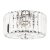 Laura Ashley Fernhurst 3 Light Flush Crystal and Polished Chrome