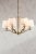 Laura Ashley Hemsley 6 Light Chandelier Matt Antique Brass with Shade