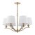 Laura Ashley Hemsley 6 Light Chandelier Matt Antique Brass with Shade