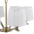 Laura Ashley Hemsley 6 Light Chandelier Matt Antique Brass with Shade