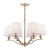 Laura Ashley Hemsley 6 Light Chandelier Matt Antique Brass with Shade