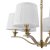 Laura Ashley Hemsley 6 Light Chandelier Matt Antique Brass with Shade