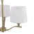 Laura Ashley Hemsley 3 Light Armed Pendant Matt Antique Brass with Shade