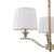 Laura Ashley Hemsley 3 Light Armed Pendant Matt Antique Brass with Shade