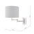 Laura Ashley Marlowe Wall Light Polished Nickel with Shade