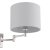 Laura Ashley Marlowe Wall Light Polished Nickel with Shade