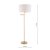 Laura Ashley Marlowe Floor Lamp Antique Brass with Shade